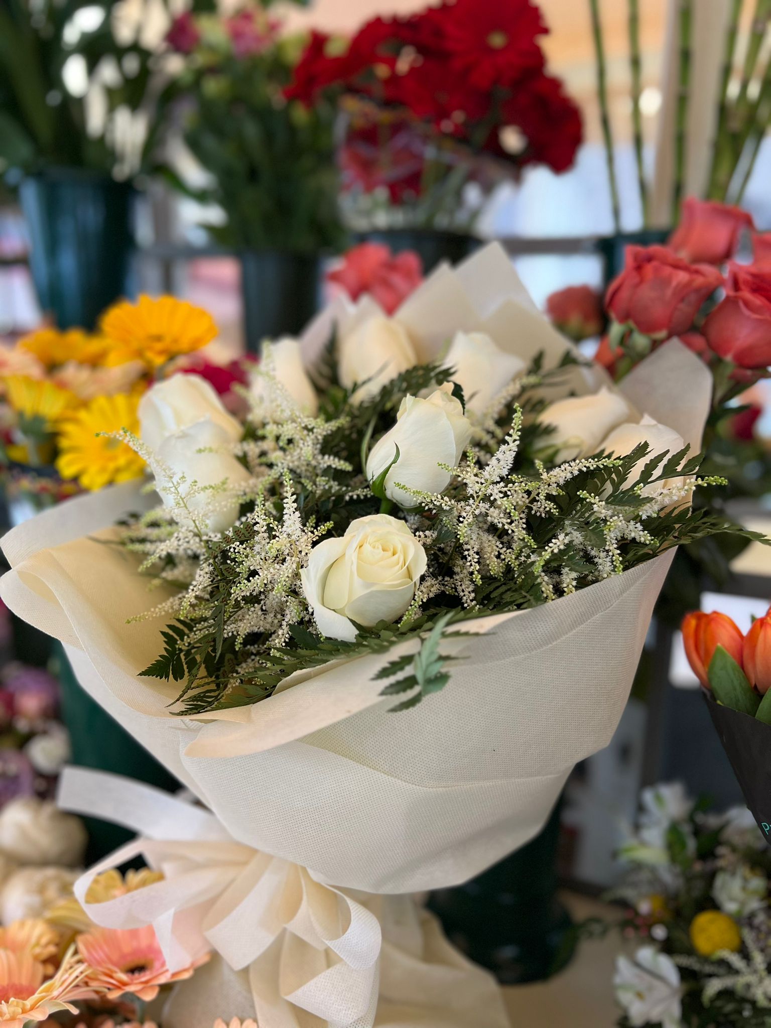 Bouquet Rose Bianche - immagine 3